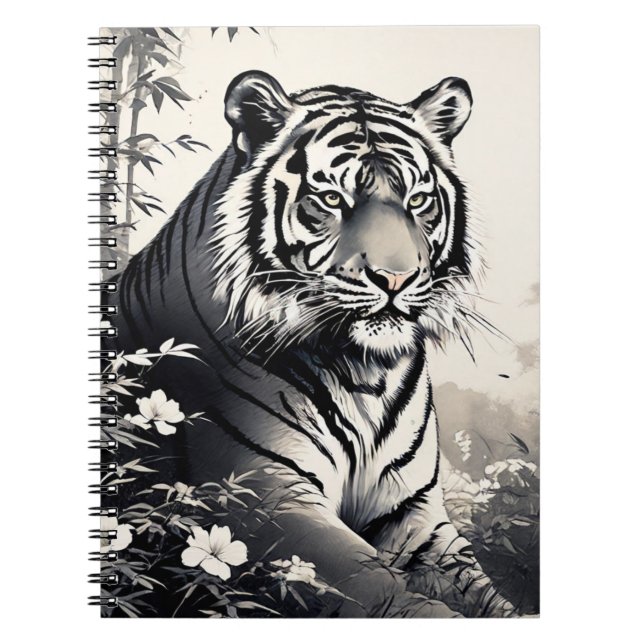 Vintage Tiger Notebook Journal (Front)