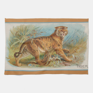 Vintage Tiger Tea Towel