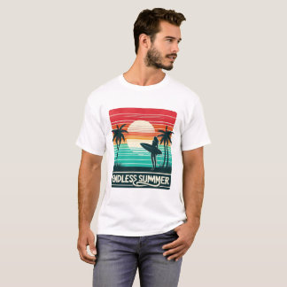 "Vintage Tiger Walk | Retro Sunset Jungle Vibes" T-Shirt