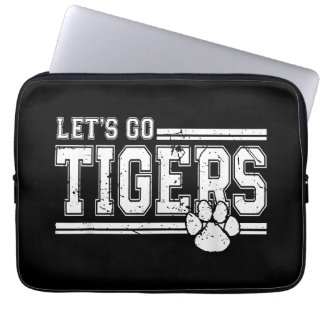 Vintage Tigers School Sports Name Retro Laptop Sleeve