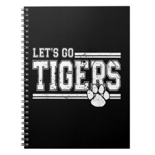 Vintage Tigers School Sports Name Retro Notebook