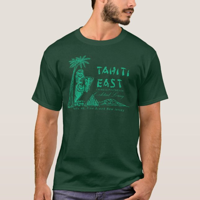 Vintage Tiki Bar Tahiti East T-Shirt (Front)