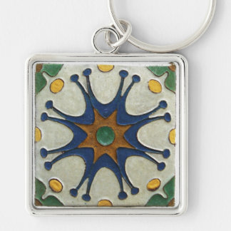 Vintage Tile Key Ring