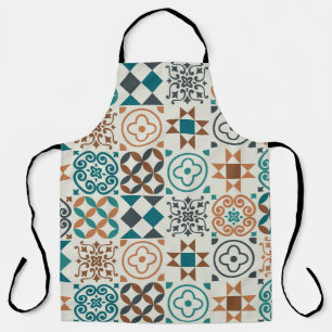 vintage tile pattern. Vintage illustration Apron
