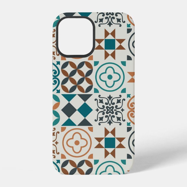 vintage tile pattern. Vintage illustration iPhone Case (Back)