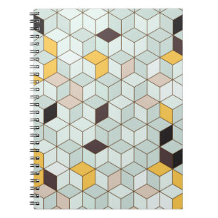 Vintage tiles background designed from geometric s notebook