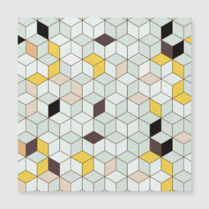 Vintage tiles, geometric black white pattern.