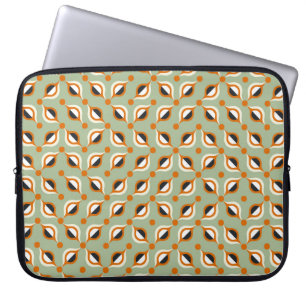 Vintage tiles pattern, abstract seamless backgroun laptop sleeve