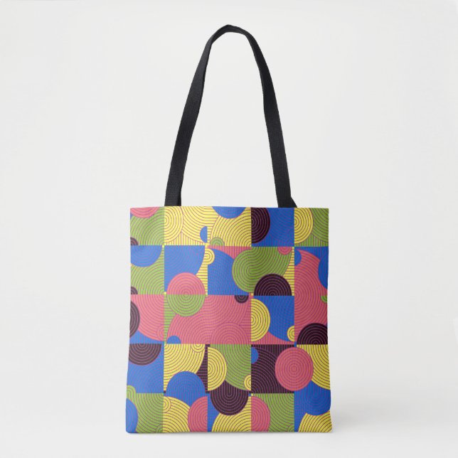 Vintage tiles pattern, abstract seamless backgroun tote bag (Front)