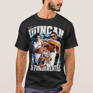 Vintage Tim Duncan The Big Fundamental Basketball T-Shirt