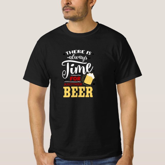 Vintage Time for Another Beer T-Shirt (Front)