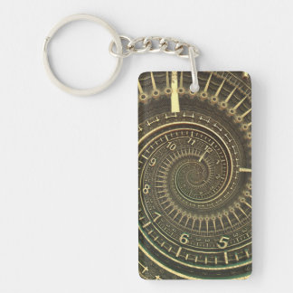 Vintage Time Machine Key Ring