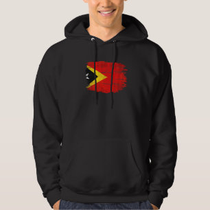 Vintage Timor Leste Flag Hoodie