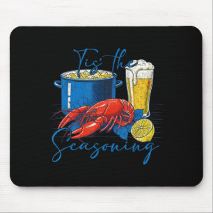 Vintage Tis The Seasoning Crawfish Boil Season Men Mouse Pad