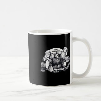 Vintage To Modern Hockey Goalie Heritage Evolution Coffee Mug