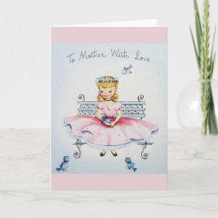 Vintage To Mother With Love Mother's Day Card