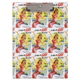Vintage "To Wake Up Gay" Clipboard
