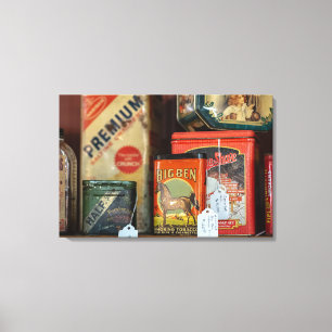 Vintage Tobacco Tin Collection Canvas Print