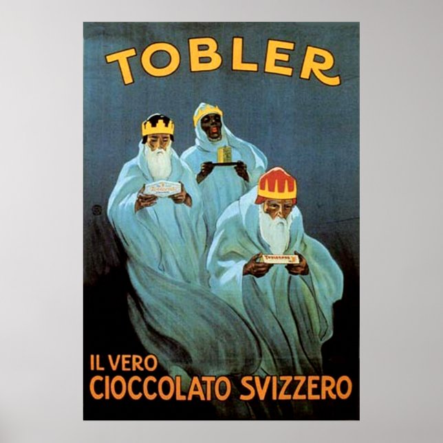 Vintage Tobler Chocolate Advertisement Poster (Front)
