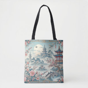 Vintage toile tote bag