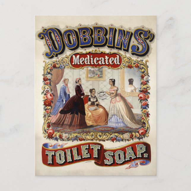 Vintage Toilet Soap Advertisement Postcard (Front)