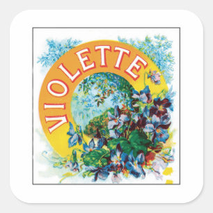Vintage Toilet Water Perfume Label Art