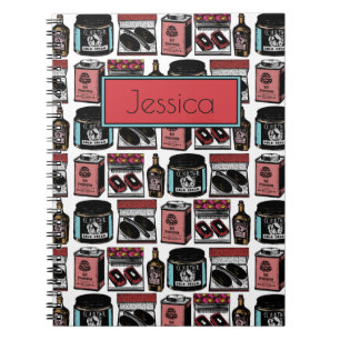 Vintage Toiletries and Cosmetics Personalised Notebook