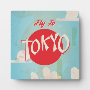 Vintage Tokyo, Japan Travel Posters Plaque