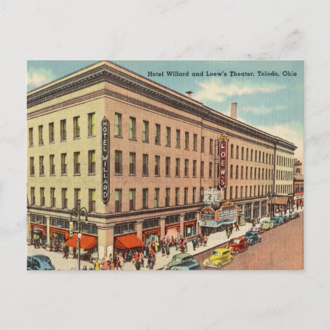 Vintage Toledo, Ohio Postcard (Front)
