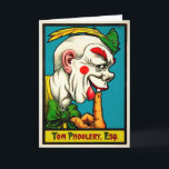 Vintage Tom Phoolery Clown Birthday Card<br><div class="desc">Custom restored,  high quality vintage clown image.</div>