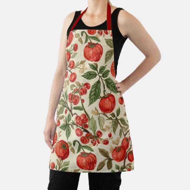 Vintage Tomato Garden Design Apron (Insitu)