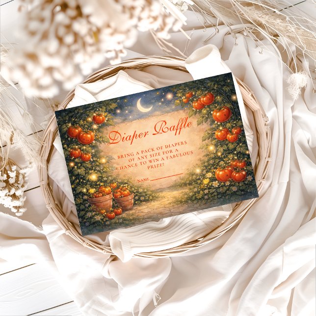 Vintage Tomato Garden Diapper Raffle Enclosure Card (Creator Uploaded)