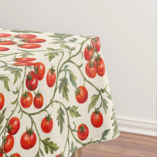 Vintage Tomato Garden Tablecloth