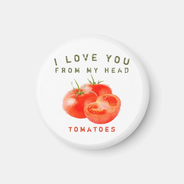 Vintage Tomato Quote Design -  Magnet (Front)