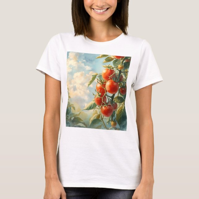 Vintage Tomatoes on a Vine T-Shirt (Front)