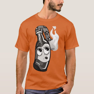 Vintage toon Molotov Cocktail Girl T-Shirt