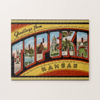 Vintage Topeka Kansas 11x14 Jigsaw Puzzle