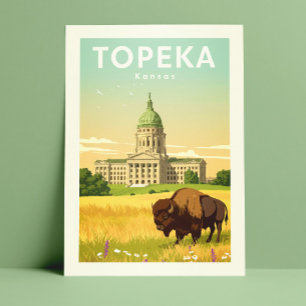 Vintage Topeka Kansas Postcard