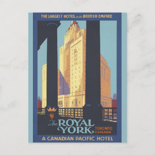 Vintage Toronto Canada Royal York Hotel Travel Postcard