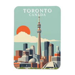 Vintage Toronto Canada Travel Souvenir Magnet