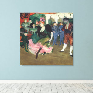 Vintage Toulouse-Lautrec French Can-Can Art Canvas Print