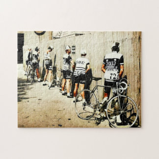 Vintage Tour de France Cyclists' Pee Stop 1970s Co Jigsaw Puzzle