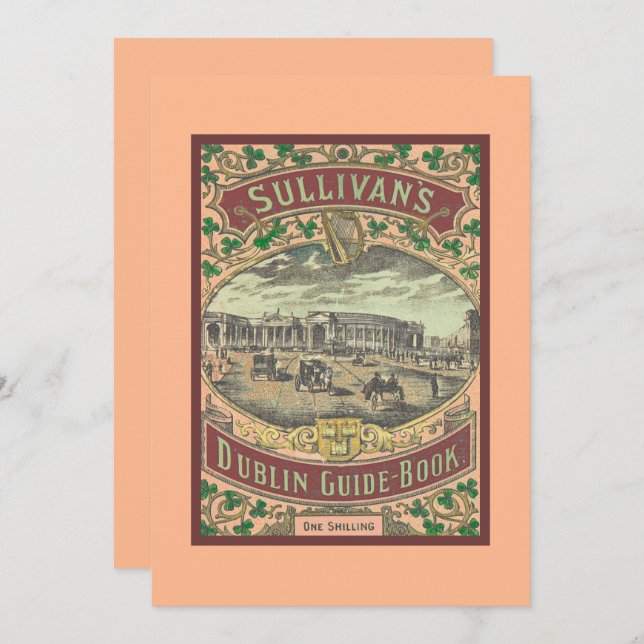 Vintage Tourist Guide to Dublin Ireland (Front/Back)