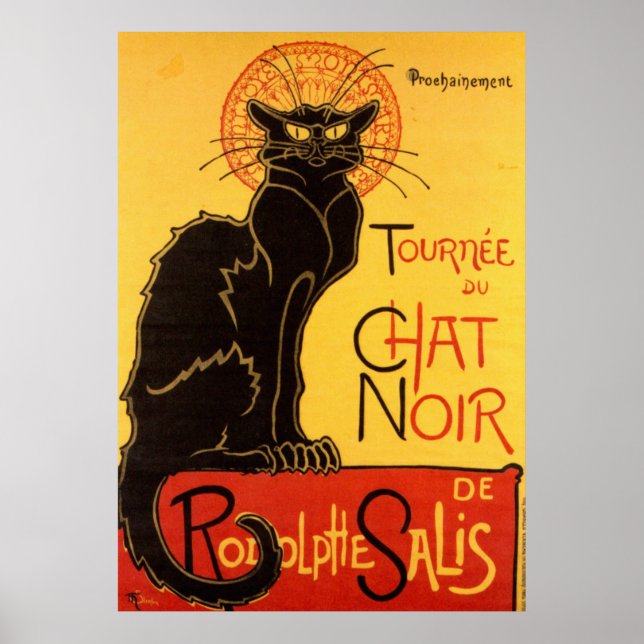 Vintage Tournee de Chat Noir - Black Cat Poster (Front)