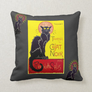 Vintage Tournee du Chat Noir Cabaret Cushion