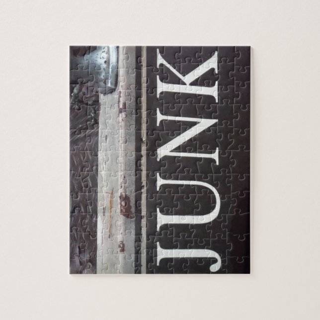 Vintage Tow Truck JUNK SIGN Jigsaw Puzzle (Vertical)