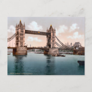 Vintage Tower Bridge London England Postcard