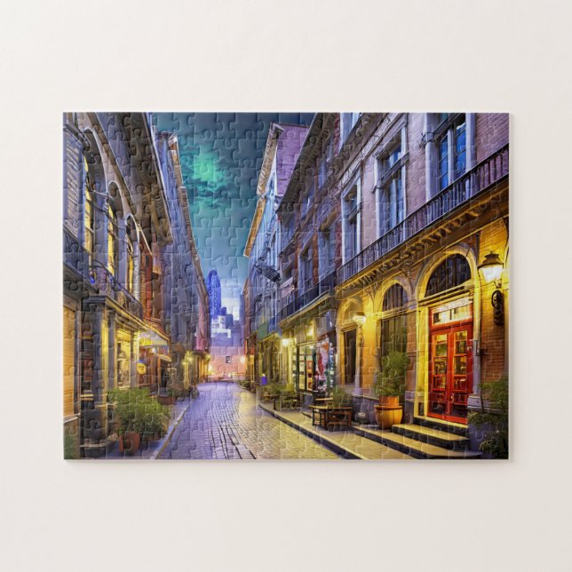 Vintage Town 3 Bold and Beautiful Jigsaw Puzzle (Horizontal)