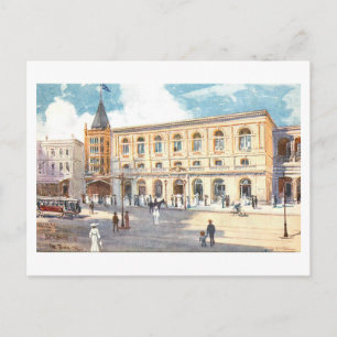 Vintage Town Hall, Brisbane, Australia Postcard