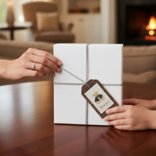 Vintage Toy Bear thank you Gift Tags